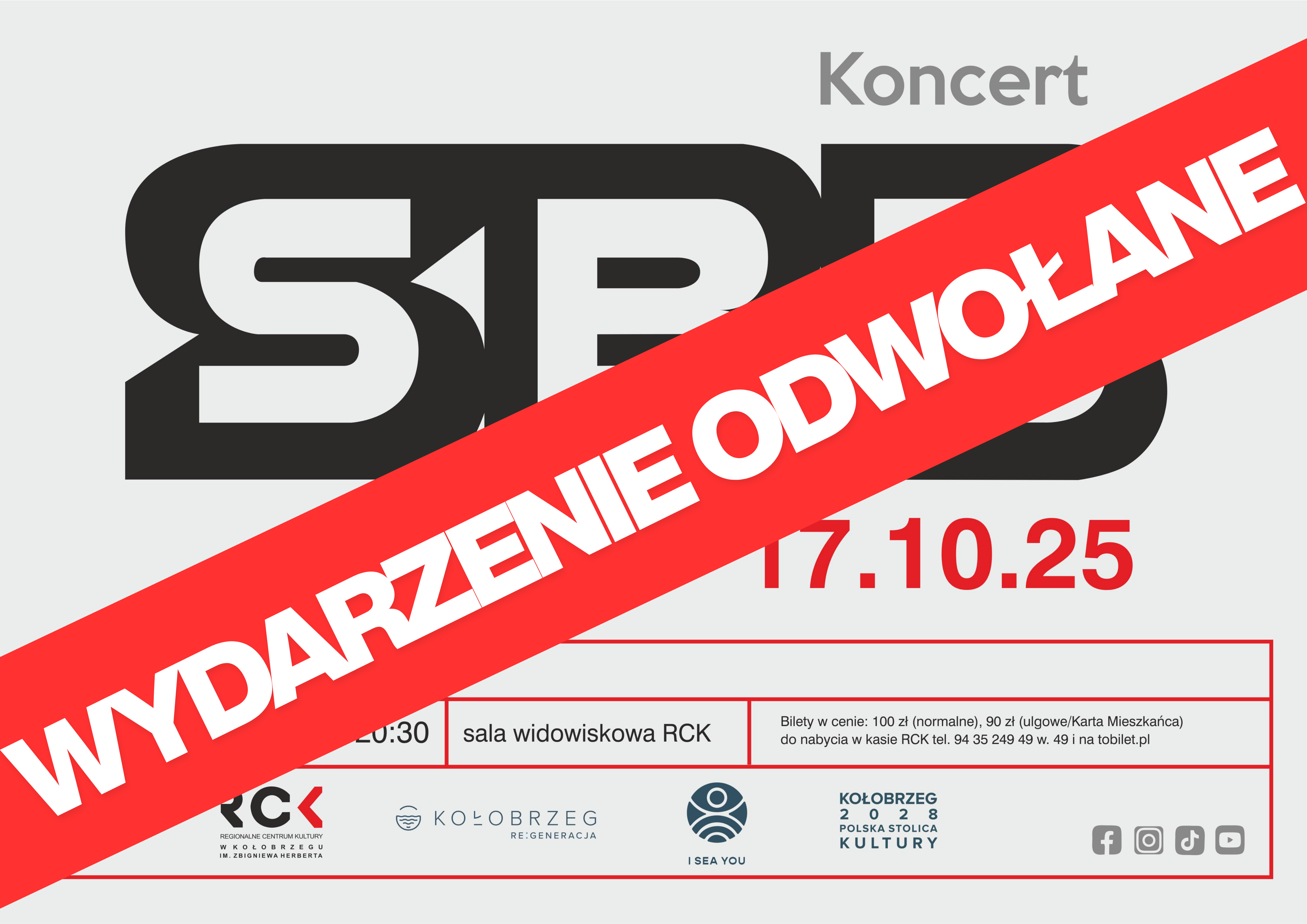 Odwołany koncert SBB