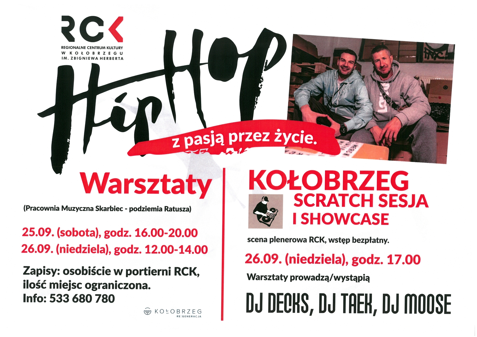 Warsztaty muzyczne "Hip hop - z pasją przez życie"