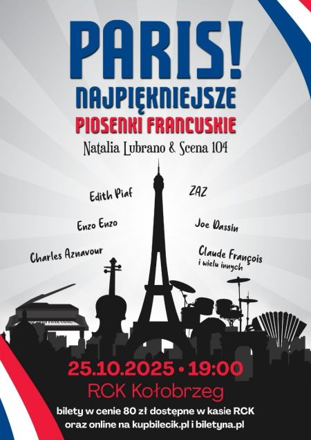 Paris! Kołobrzeg plakat A2