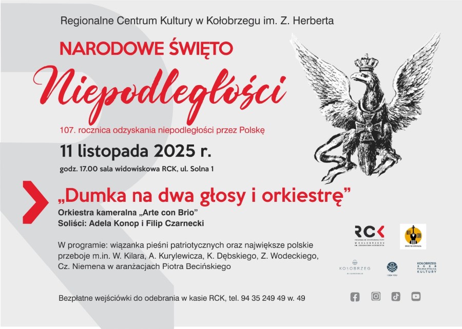 Koncert z okazji Święta Niepodległości 11 listopada -